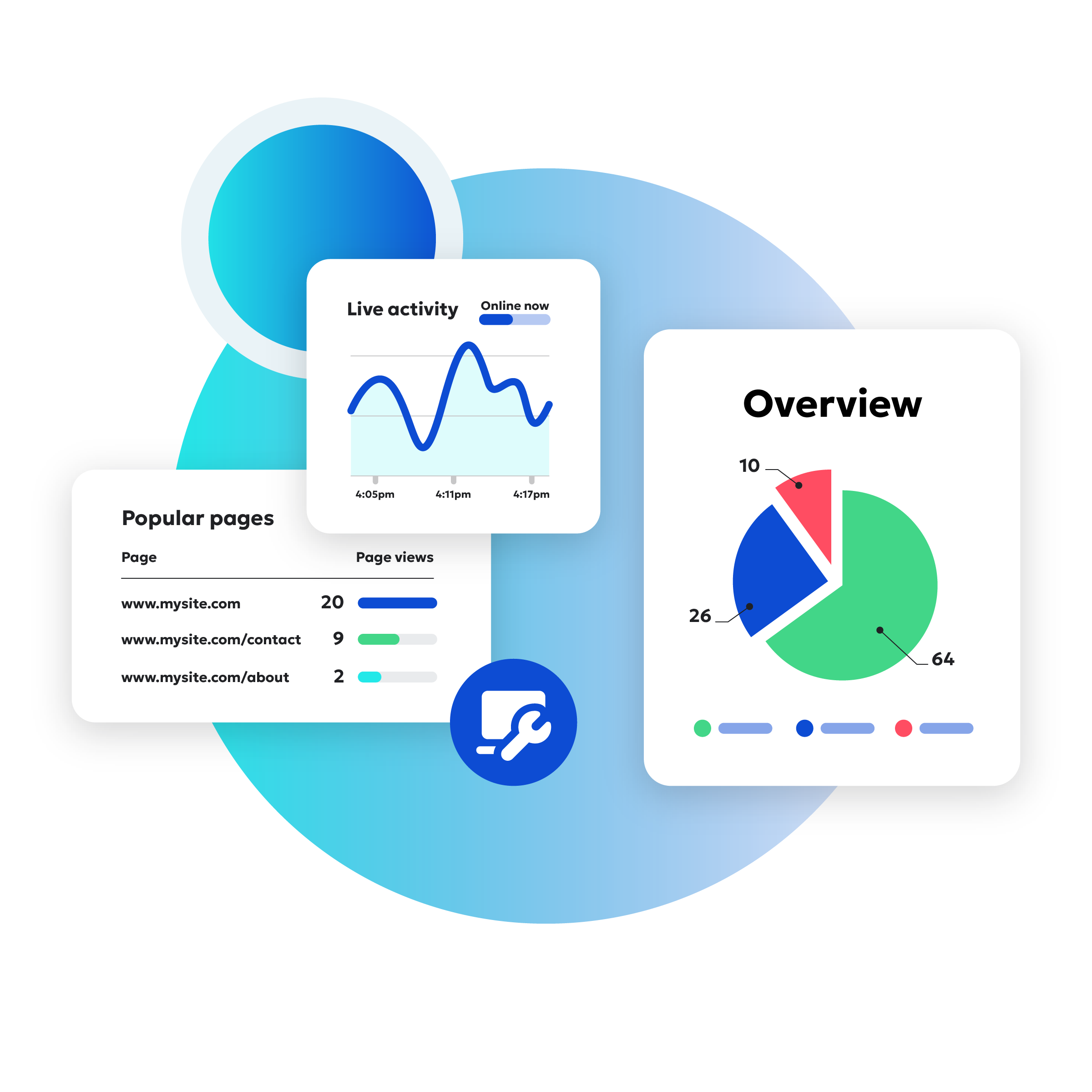 llustration of dashboard widgets