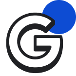 Google logo outline with blue circle