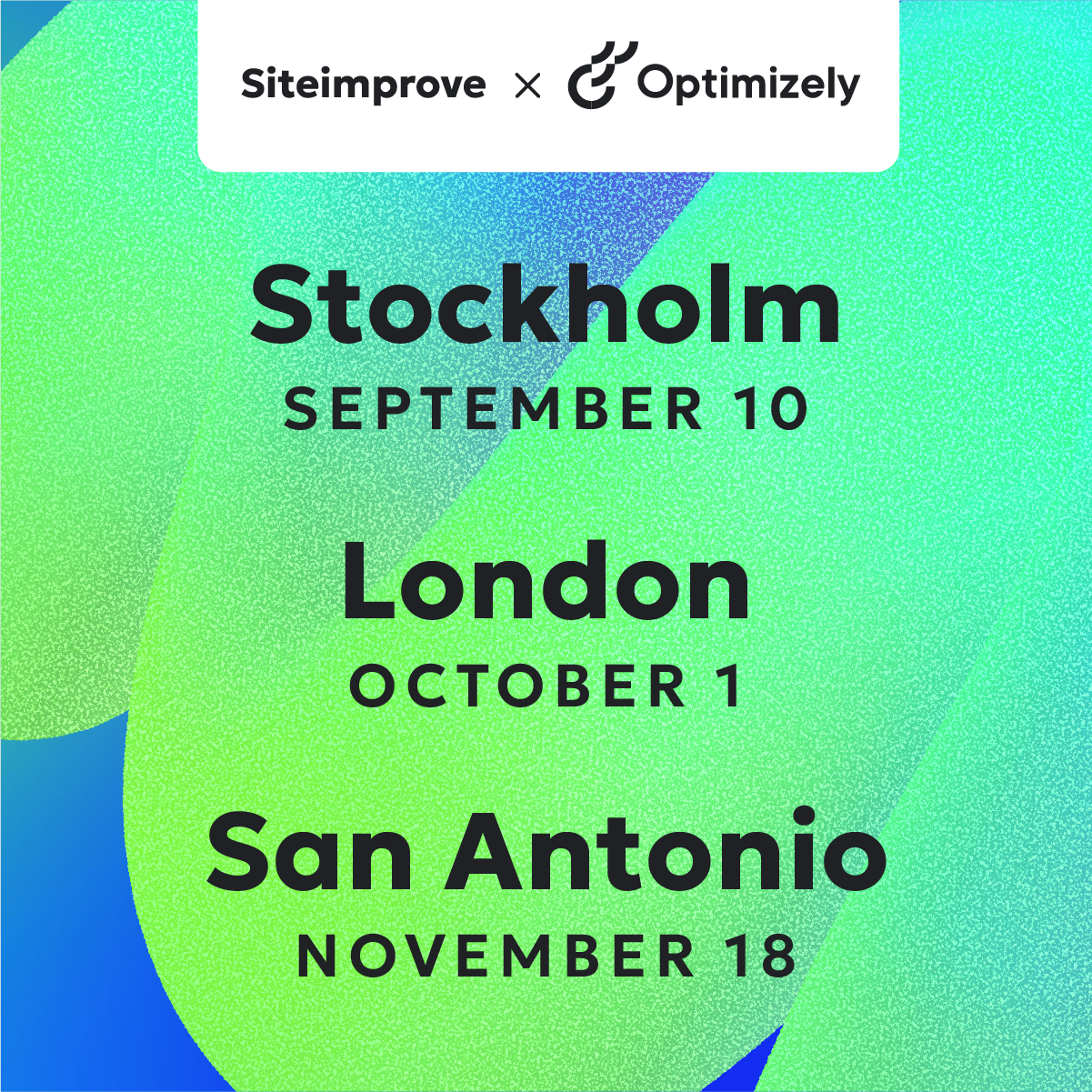 Join Siteimprove at Opticon in Stockholm, London or San Antonio