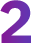 Gradient icon of the number two.